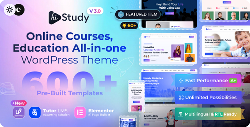 Education WordPress Theme _ HiStudy