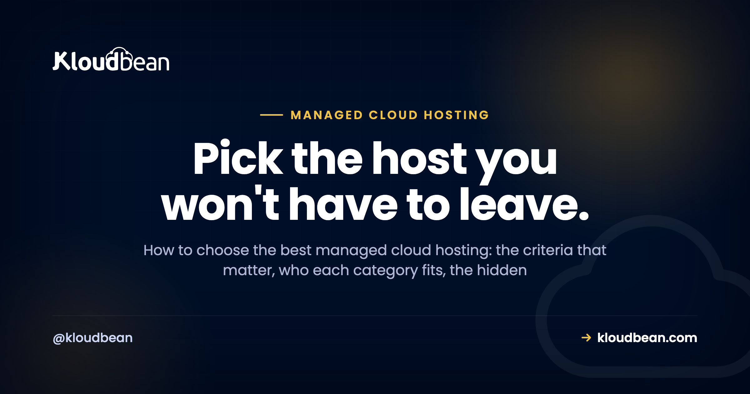 Best Managed Cloud Hosting: A Buyer's Decision Framework