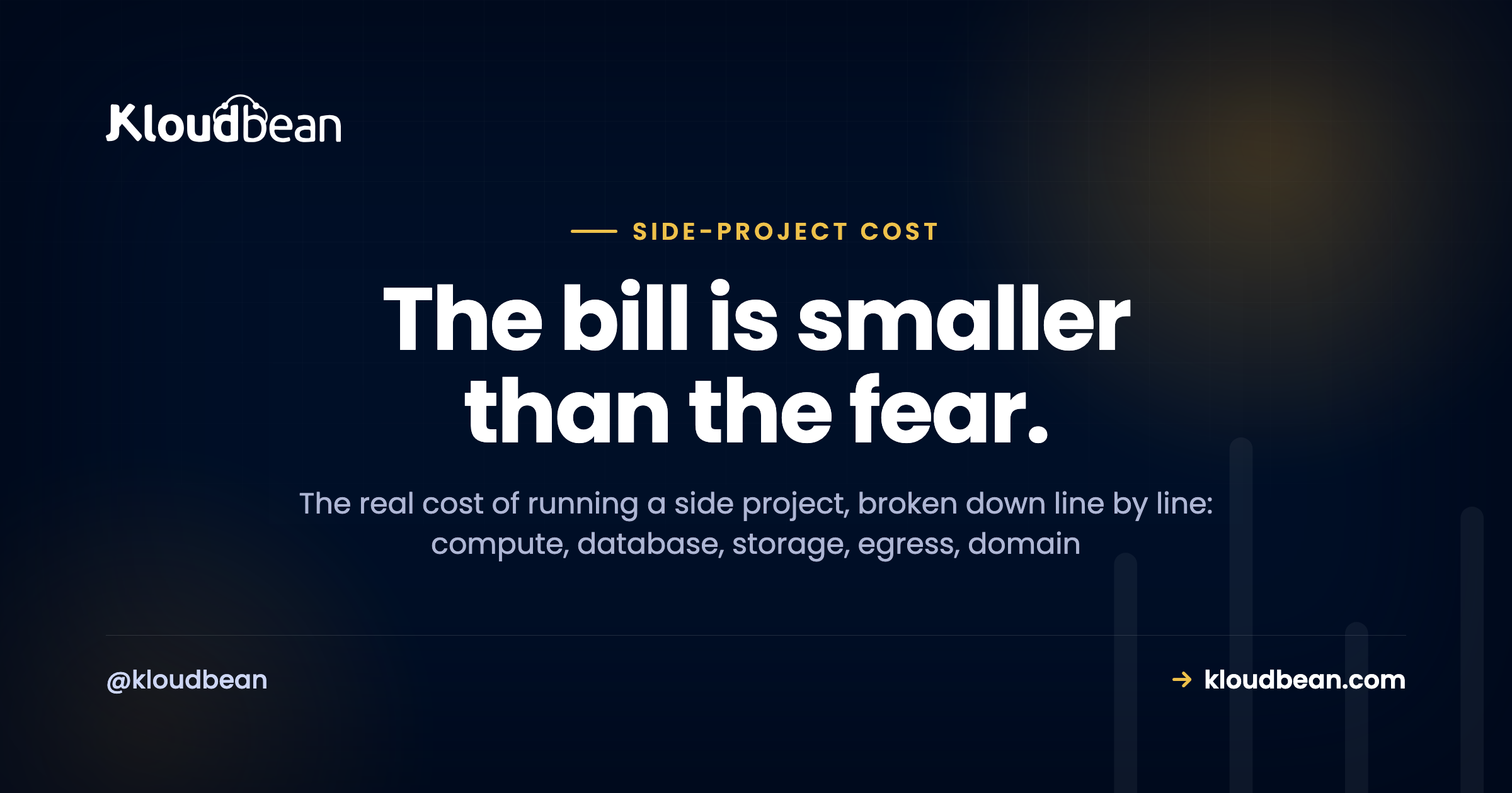The real cost of running a side project, broken down line by line